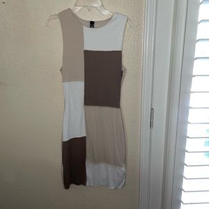 Brown patch dress